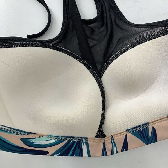 Victorias Secret Bikini Top High Neck Mesh Leaf L - Picture 5 of 6